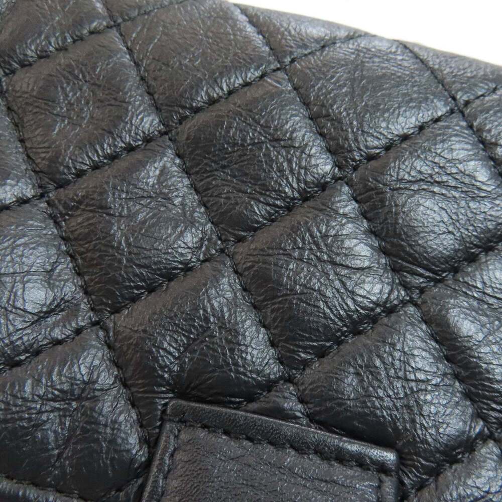 CHANEL Black Lambskin Leather Shoulder Bag - Picture 12 of 16